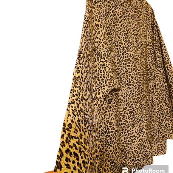 MissLook Women’s Plus Size 2xl Long Sleeves Pullover Cheetah Print Blouse - Picture 4 of 8